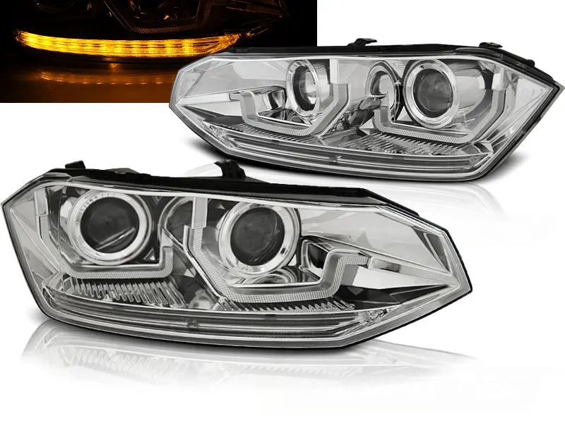 Headlights VW Polo 2G Dynamic Chrome