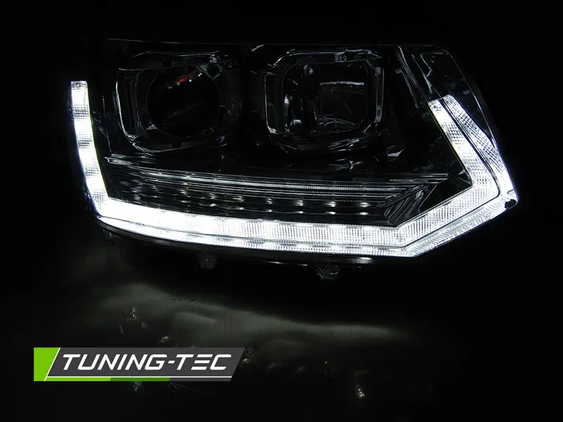 Headlights VW T5.1 10-15 Tube Light Chrome – náhľad 2