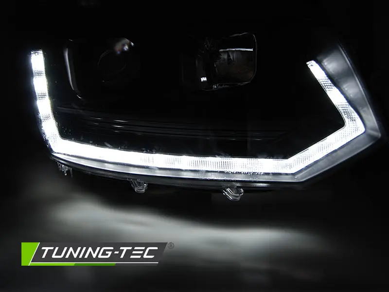 Headlights VW T5.1 10-15 Tube Light Black – náhľad 2