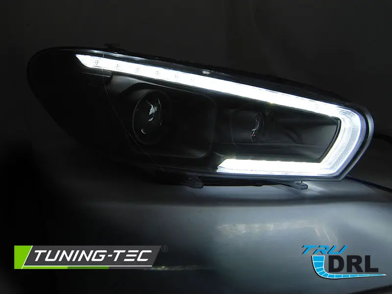 Headlights VW Scirocco 08-14 Xenon Dynamic Black – náhľad 3