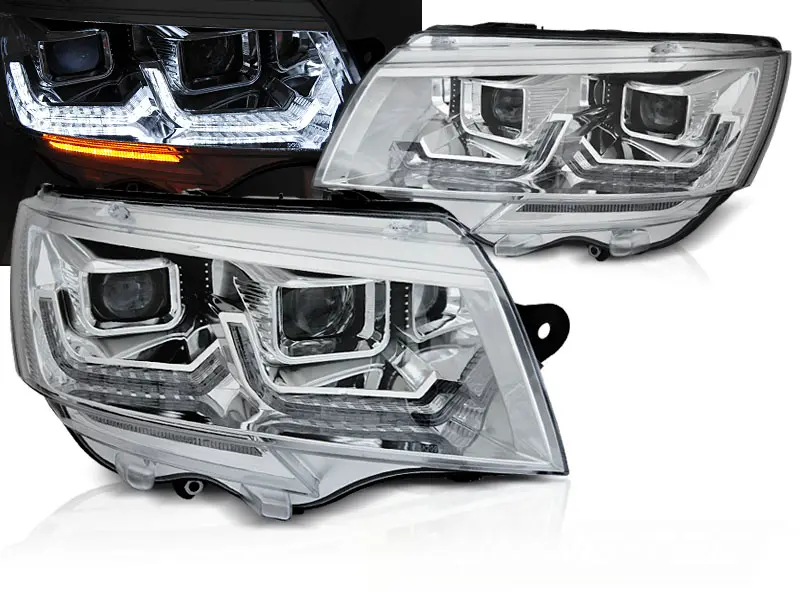 Headlights VW T6.1 LED Dynamic Chrome 20-