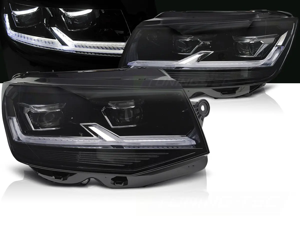 Headlights VW T6 DRL Full LED Black