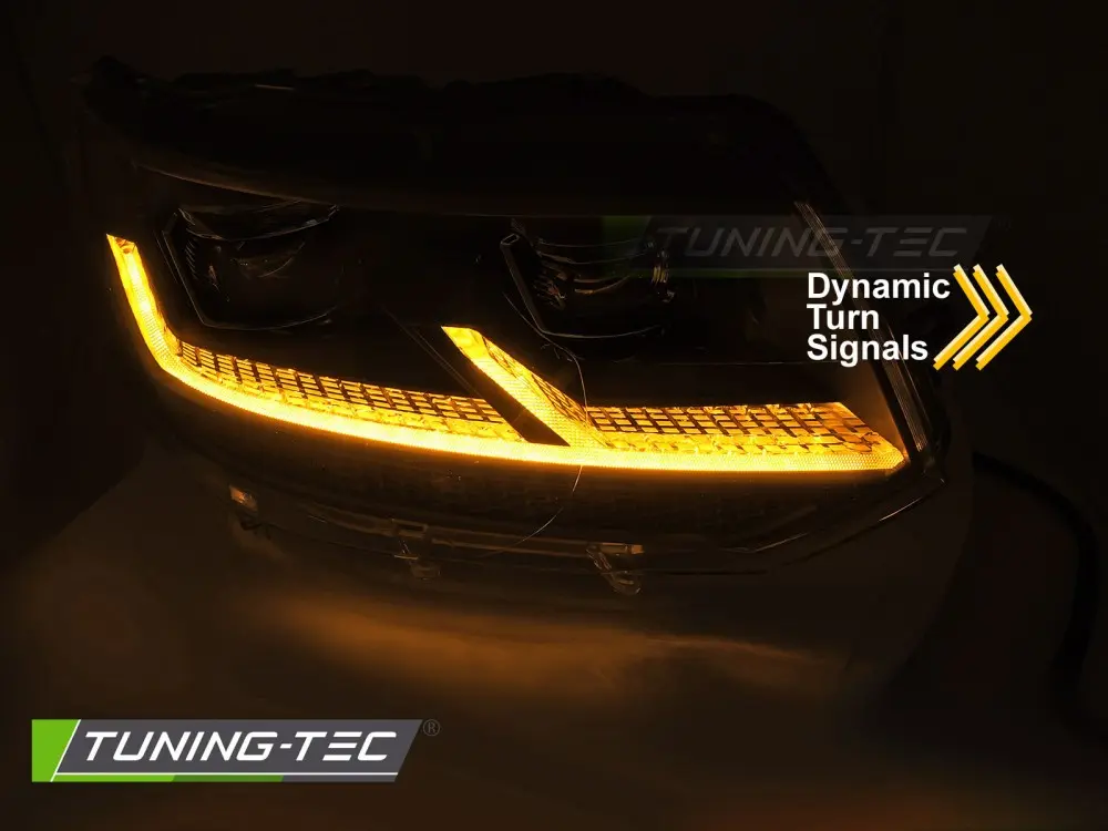 Headlights VW T5.1 10-15 Full LED Black – náhľad 4