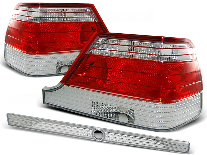 Tail lights Mercedes W140 95-98 Red White