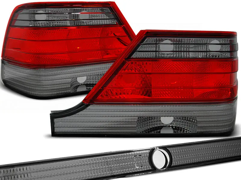 Tail lights Mercedes W140 95-98 Red Smoke
