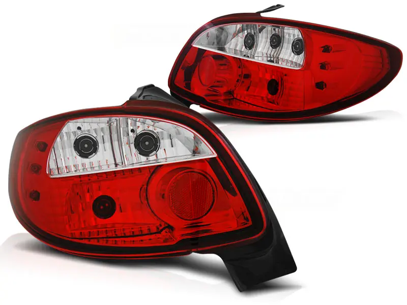 Tail lights Peugeot 206 Red White