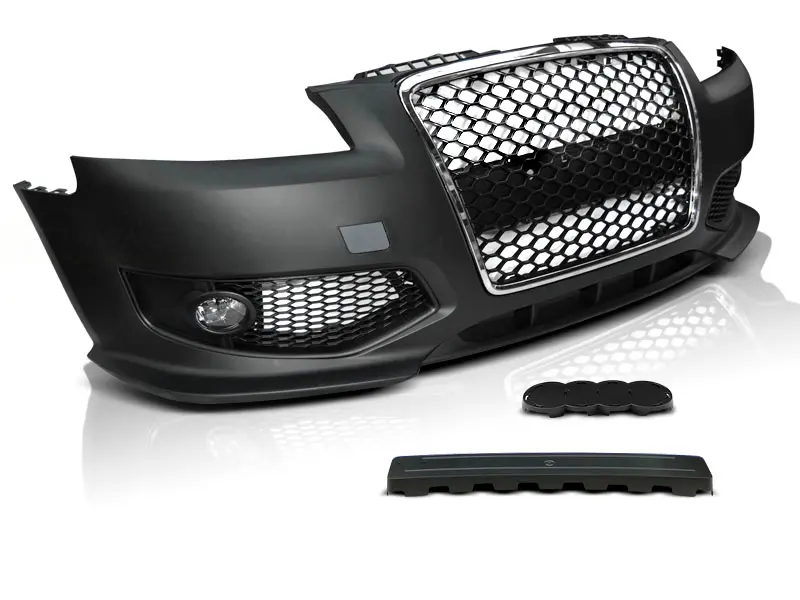 Front Bumper Audi A3 05-08 RS Style Black Chrome