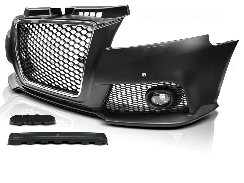 Front Bumper Audi A3 8P 08-12 Sport PDC Black Chrome