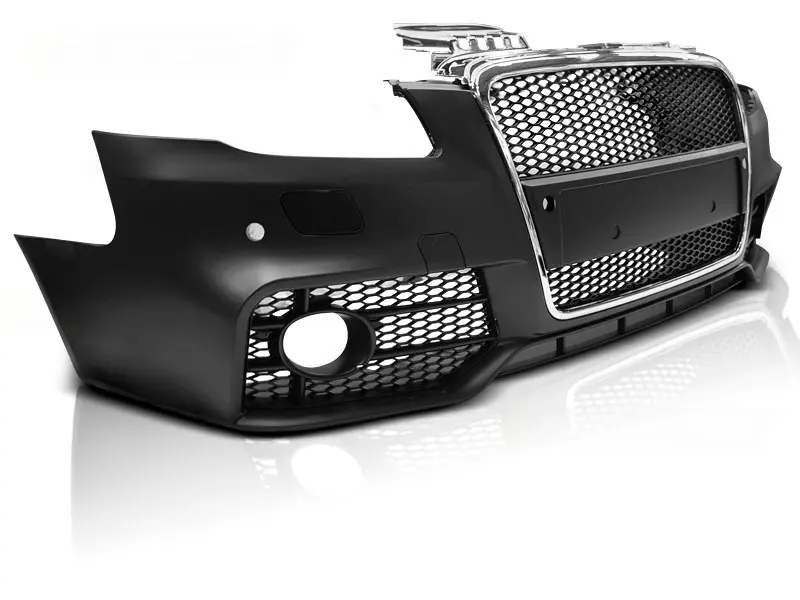 Front Bumper Audi A4 B7 04-08 Sport PDC Black Chrome