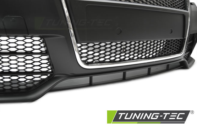 Front Bumper Audi A4 04-08 Sport Black Chrome – náhľad 4