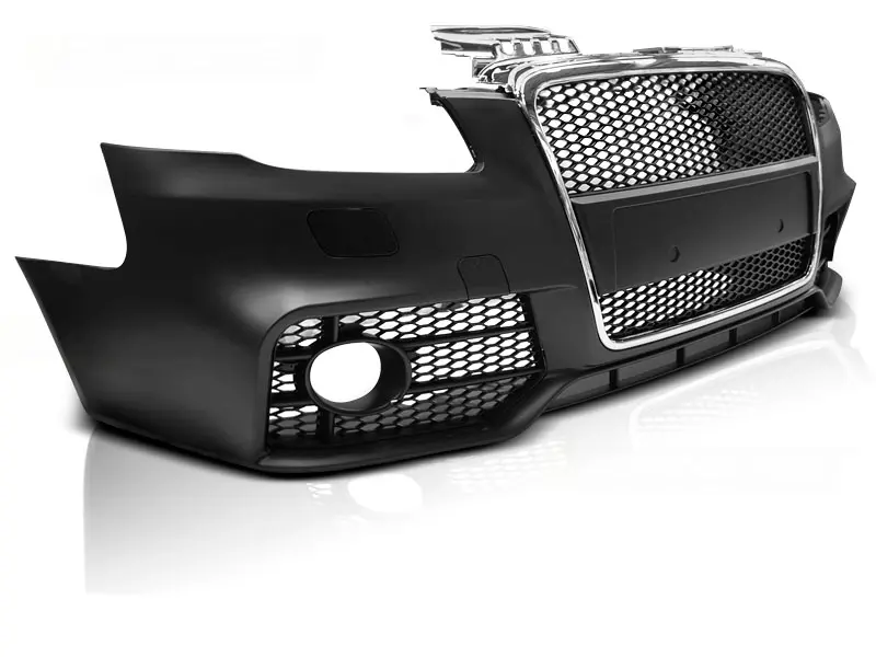 Front Bumper Audi A4 04-08 Sport Black Chrome