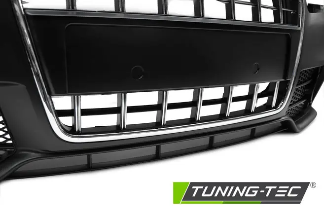 Front Bumper Audi A4 04-08 ZPAU21 Sport Black Chrome – náhľad 4