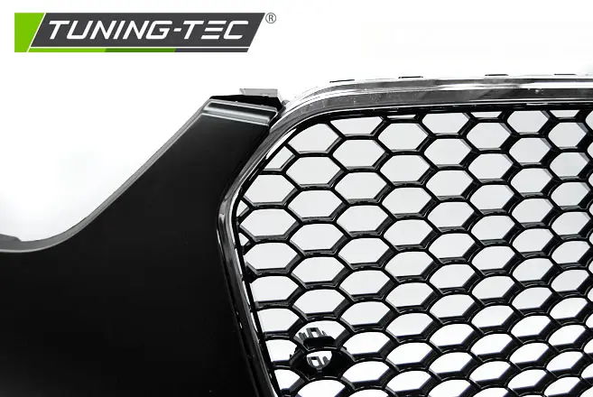 Front Bumper Audi A4 B8 12-15 Sport PDC Black Chrome – náhľad 3