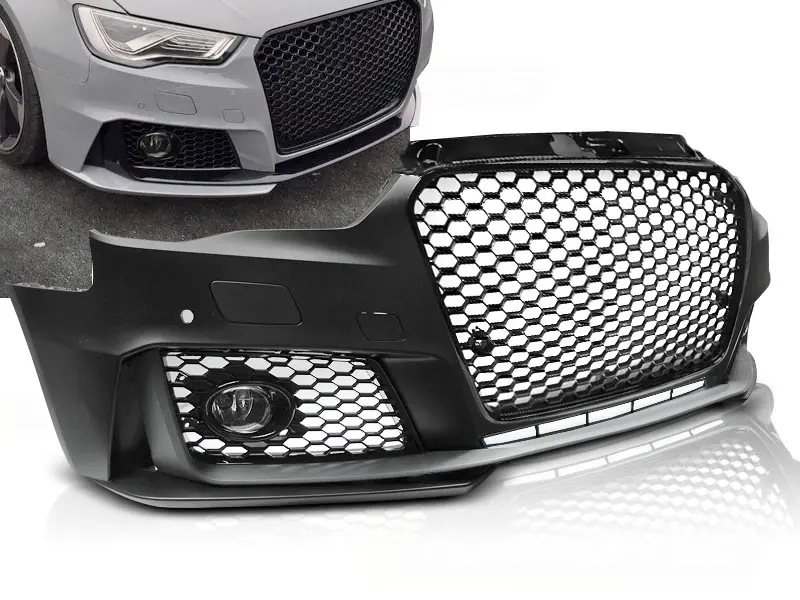 Front Bumper Audi A3 8V 12-16 Sport PDC Glossy Black