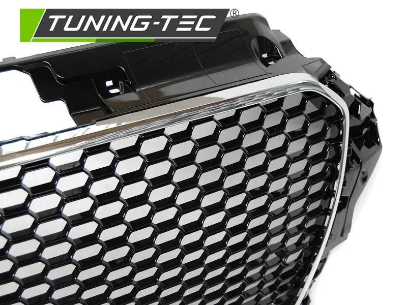 Front Bumper Audi A3 8V 12-16 Sport Black Chrome – náhľad 4