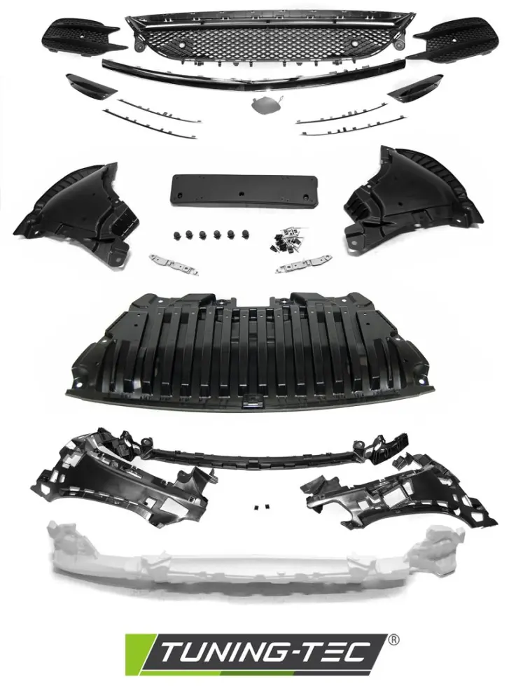 Front Bumper Mercedes W213 16-19 Sport PDC Chrome – náhľad 4