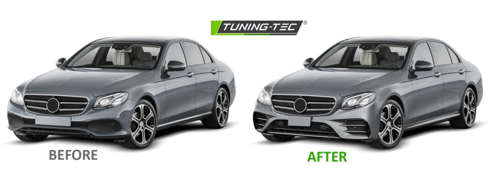 Front Bumper Mercedes W213 16-19 Sport PDC Chrome – náhľad 5