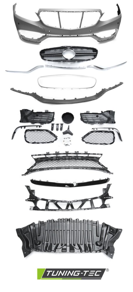 Front Bumper Mercedes E W212 13-16 Sport – náhľad 3