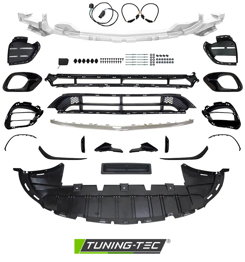 Front Bumper Mercedes CLA W118 19-23 Style Sport PDC Chrome – náhľad 4