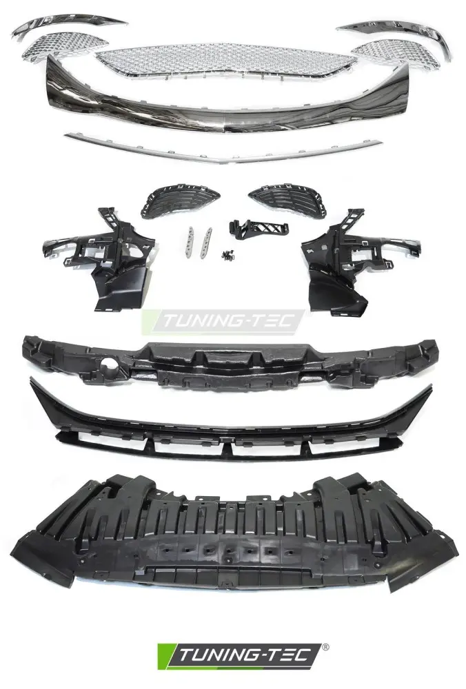 Front Bumper Mercedes S-Class W222 13-17 Sport PDC Chrome – náhľad 5