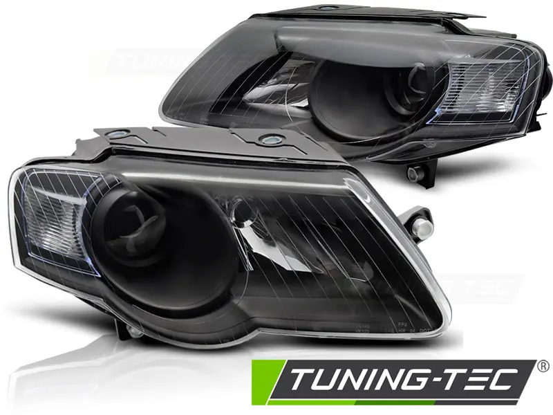 Headlights VW Passat 3C B6 Black