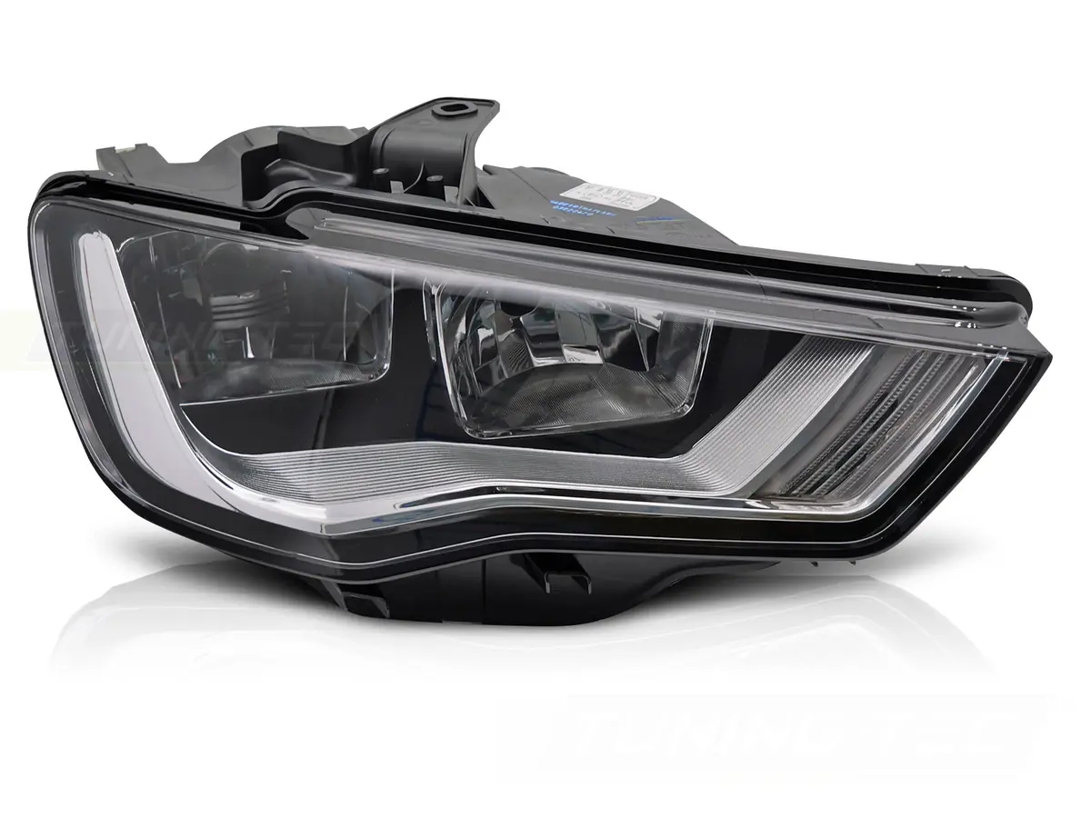 Headlight Audi A3 8V 12-16 Black Right TYC