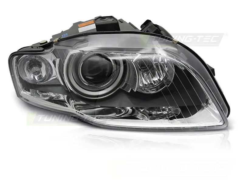 Headlight Xenon Audi A4 B7 04-09 Chrome Right TYC