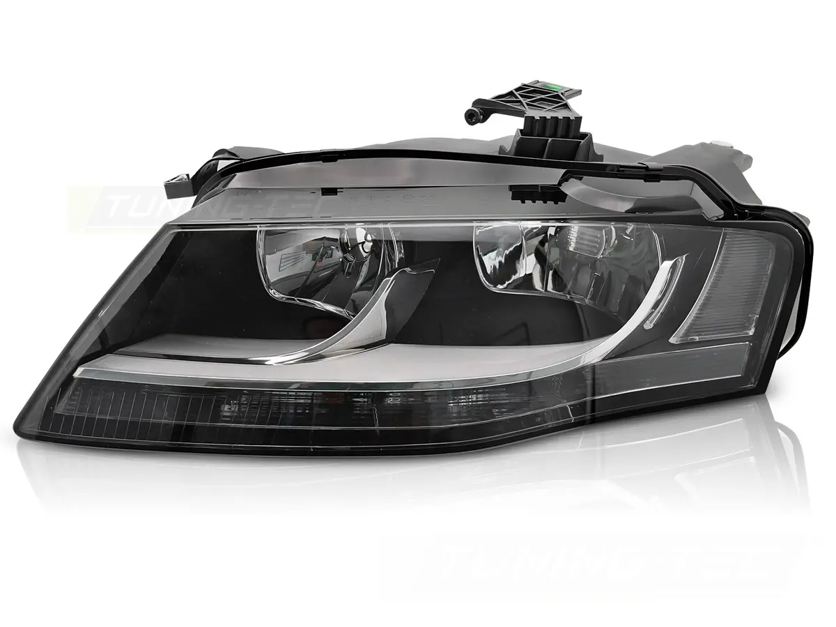 Headlight Audi A4 B8 08-11 Black Left