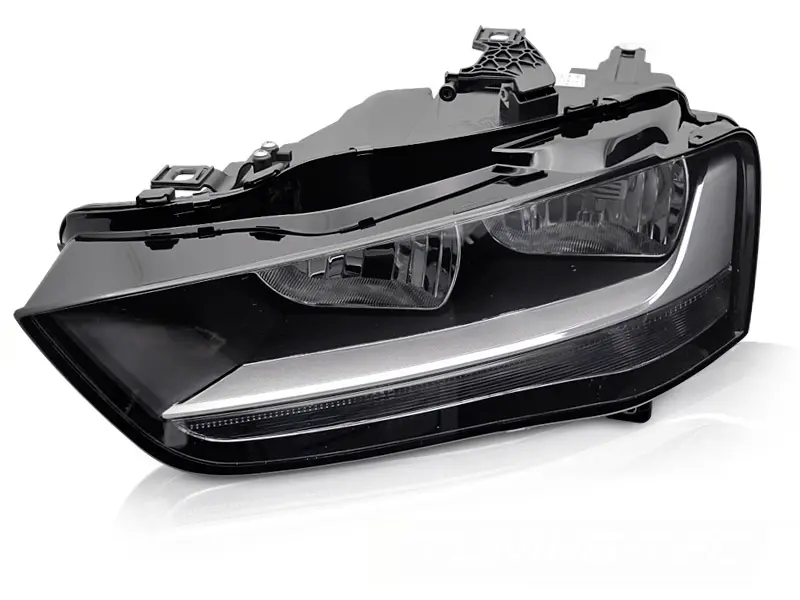 Headlight Audi A4 B8 12-15 Black Left TYC
