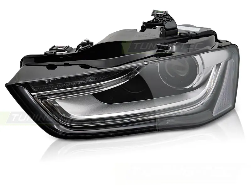 Headlight Audi A4 B8 12-15 Xenon Black Left
