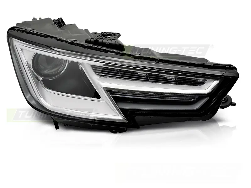 Headlight Xenon Audi A4 B9 15-19 Black Right