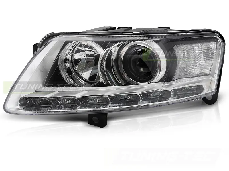 Headlight Xenon Left TYC Audi A6 C6 09-11