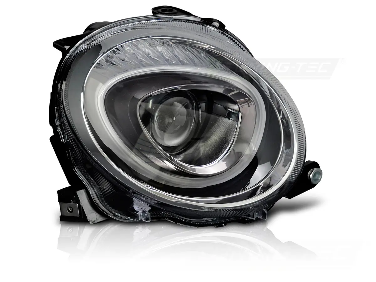 Front Headlight Right TYC Fiat 500 15-