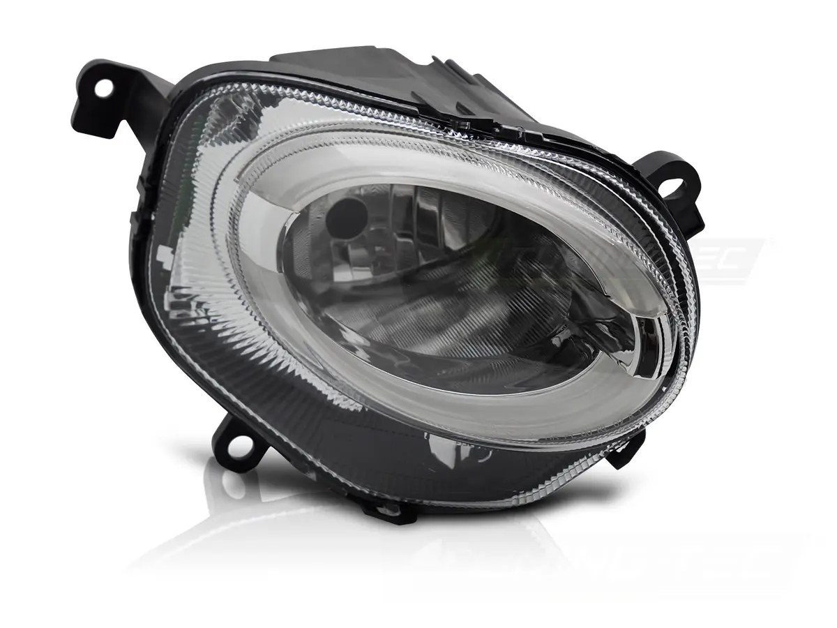 Front High Beam Headlight Right TYC Fiat 500 15-