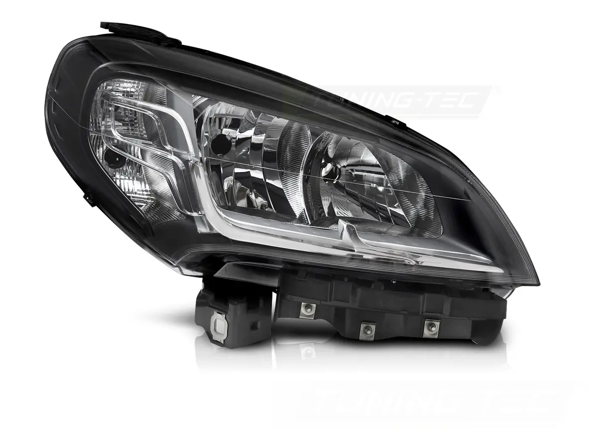 Headlight Right Fiat Doblo 14-22 Black TYC