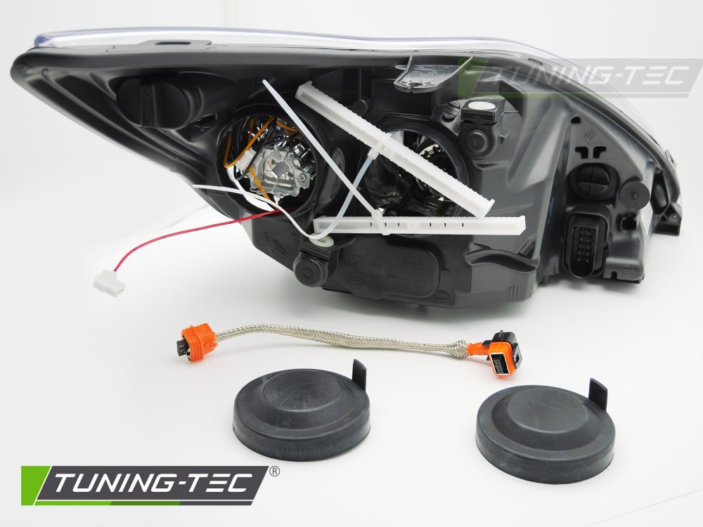 Headlight Ford Focus MK2 08-10 Xenon Black Left TYC – náhľad 2