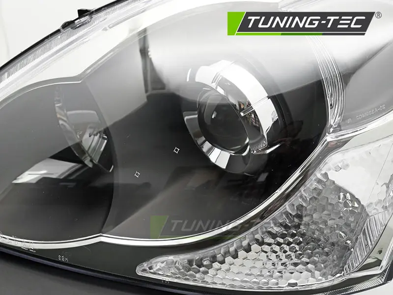 Headlight Honda Civic VII 03-06 Hatchback Black Left – náhľad 2