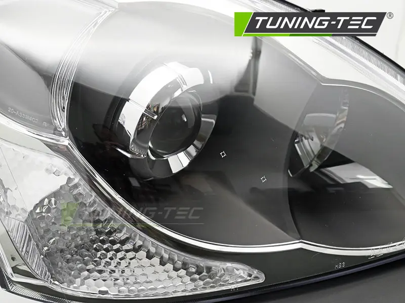 Headlight Honda Civic VII 03-06 Hatchback Black Right – náhľad 2