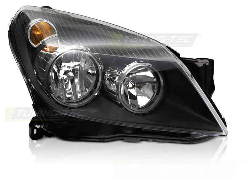 Headlight Opel Astra H 04-10 Black Right TYC