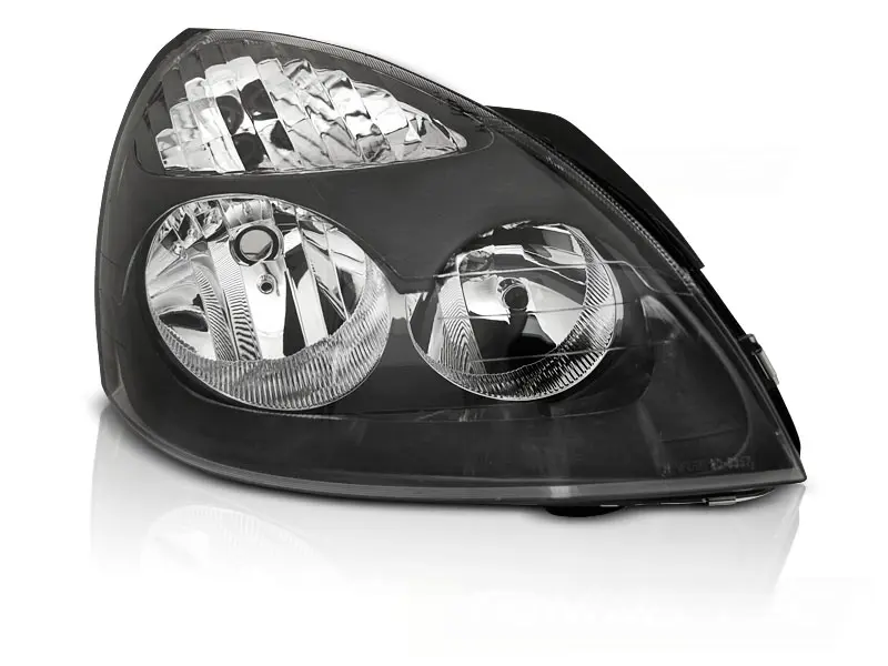 Front Headlight Renault Clio II 01-05 Black Right TYC