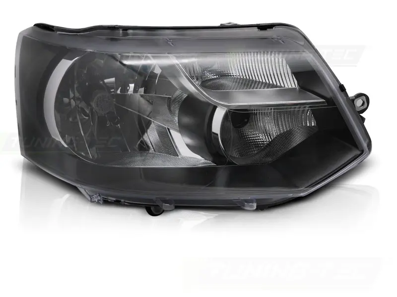 Headlight VW T5 10-15 Black Right TYC