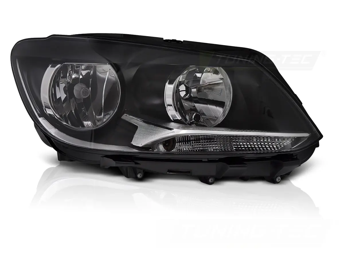 Headlight VW Caddy / Touran 11-14 Black Right H7 TYC