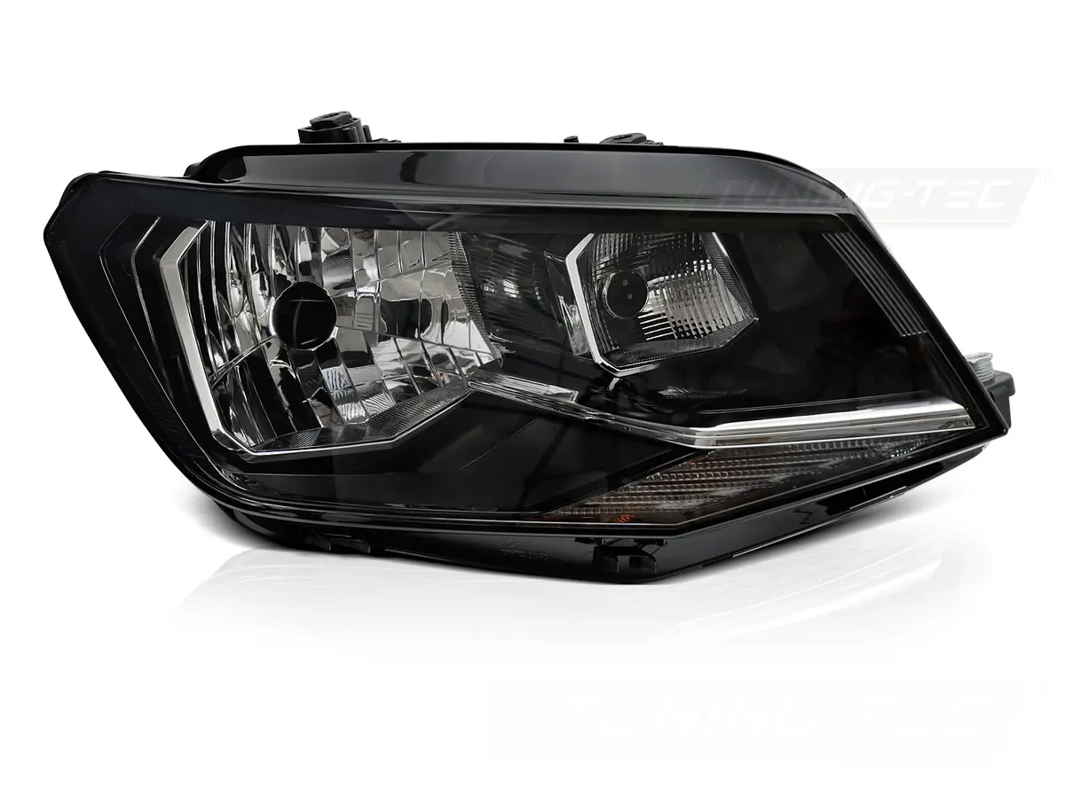 Headlight VW Caddy 15-20 Black Right H4 TYC