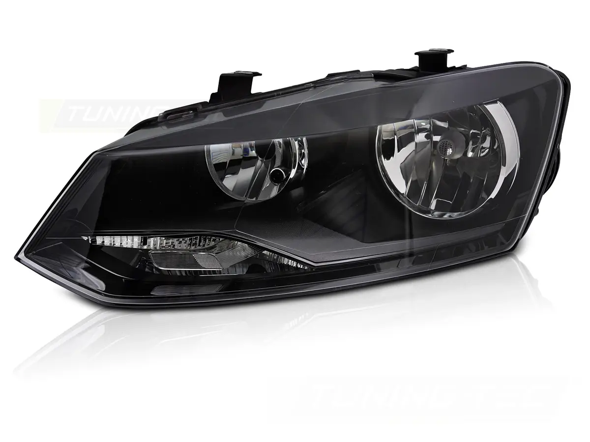 Headlight VW Polo 6R 09-14 Black H7 Left