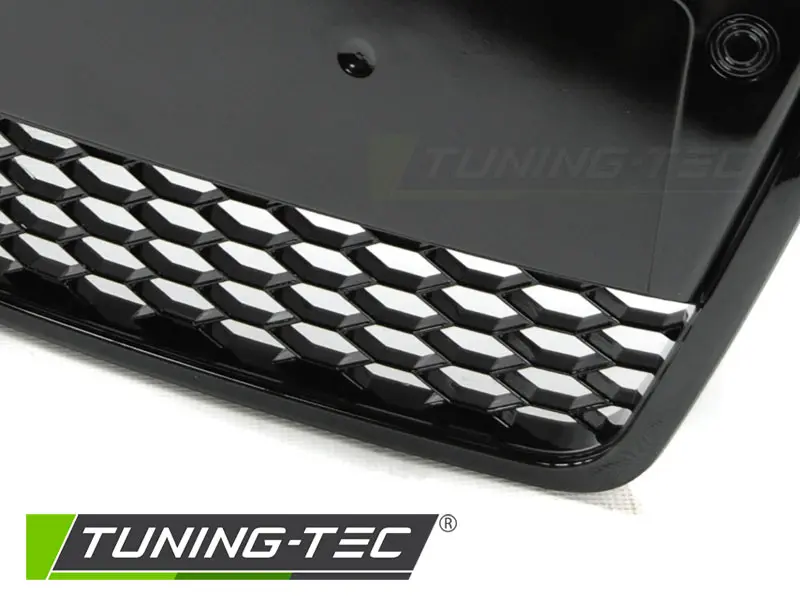 Front Grille Audi A6 C6 04-08 Sport Glossy Black – náhľad 3