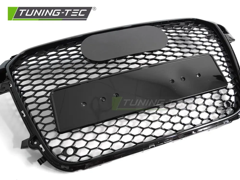 Front Grille Audi A1 8X 10-14 Sport Glossy Black PDC – náhľad 3