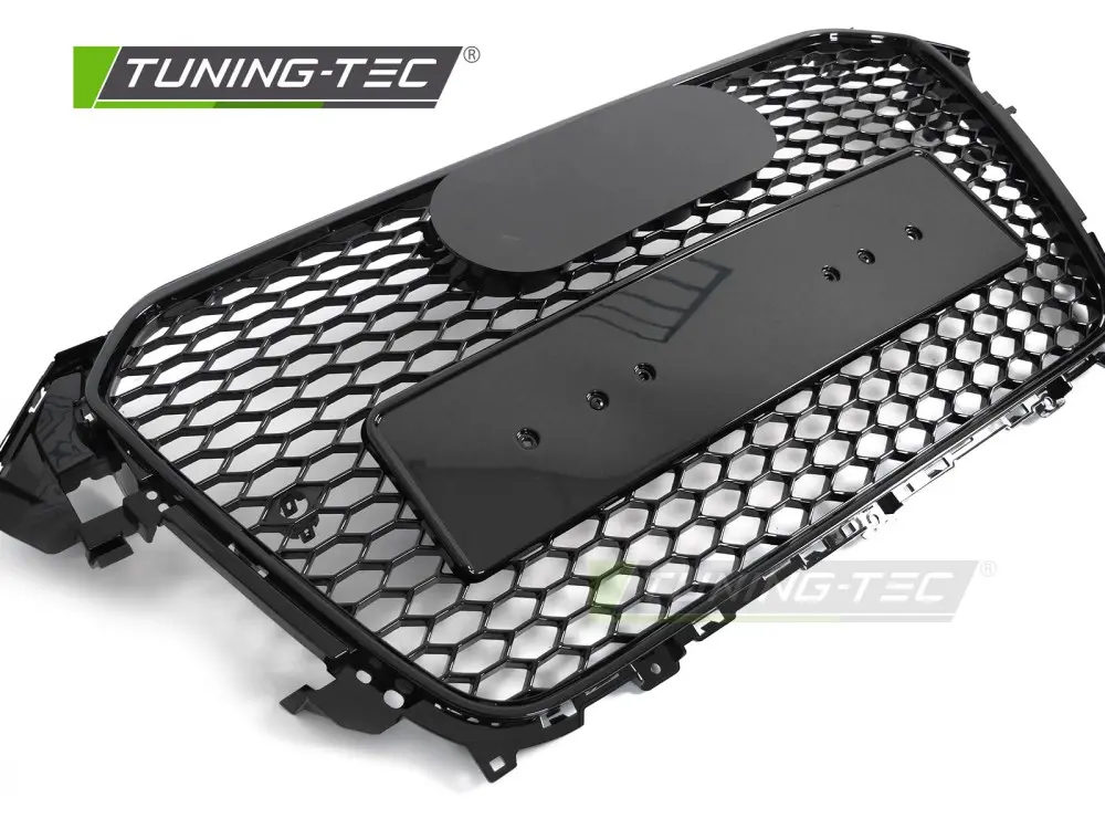 Front Grille Audi A4 B8 12-15 Sport Glossy Black PDC – náhľad 3