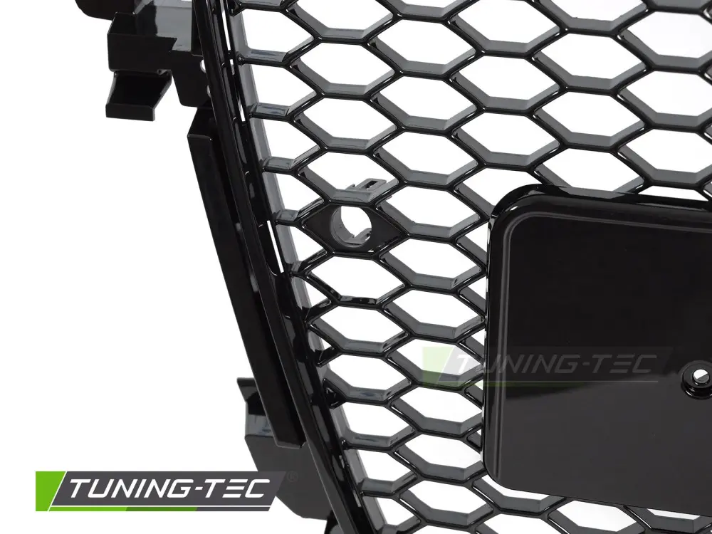 Front Grille Audi A4 B8 12-15 Sport Glossy Black PDC – náhľad 4