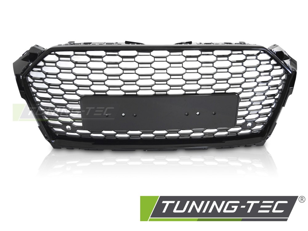 Front Grille Audi A5 F5 16-18 Sport Glossy Black PDC – náhľad 2