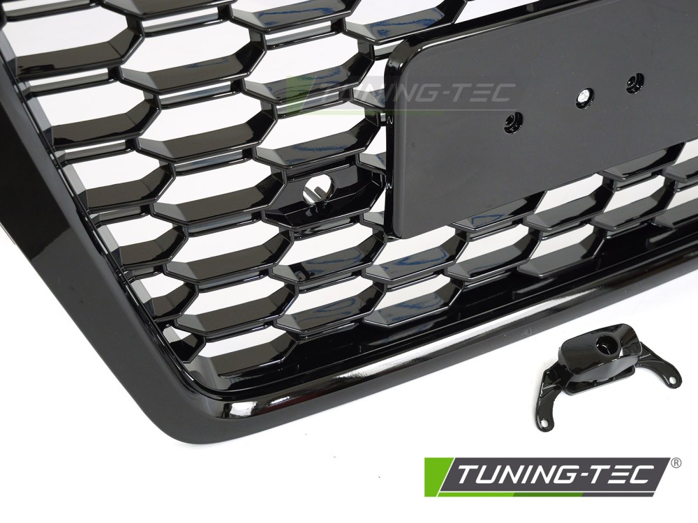 Front Grille Audi Q5 FY 16-20 Sport Style Glossy Black PDC – náhľad 3